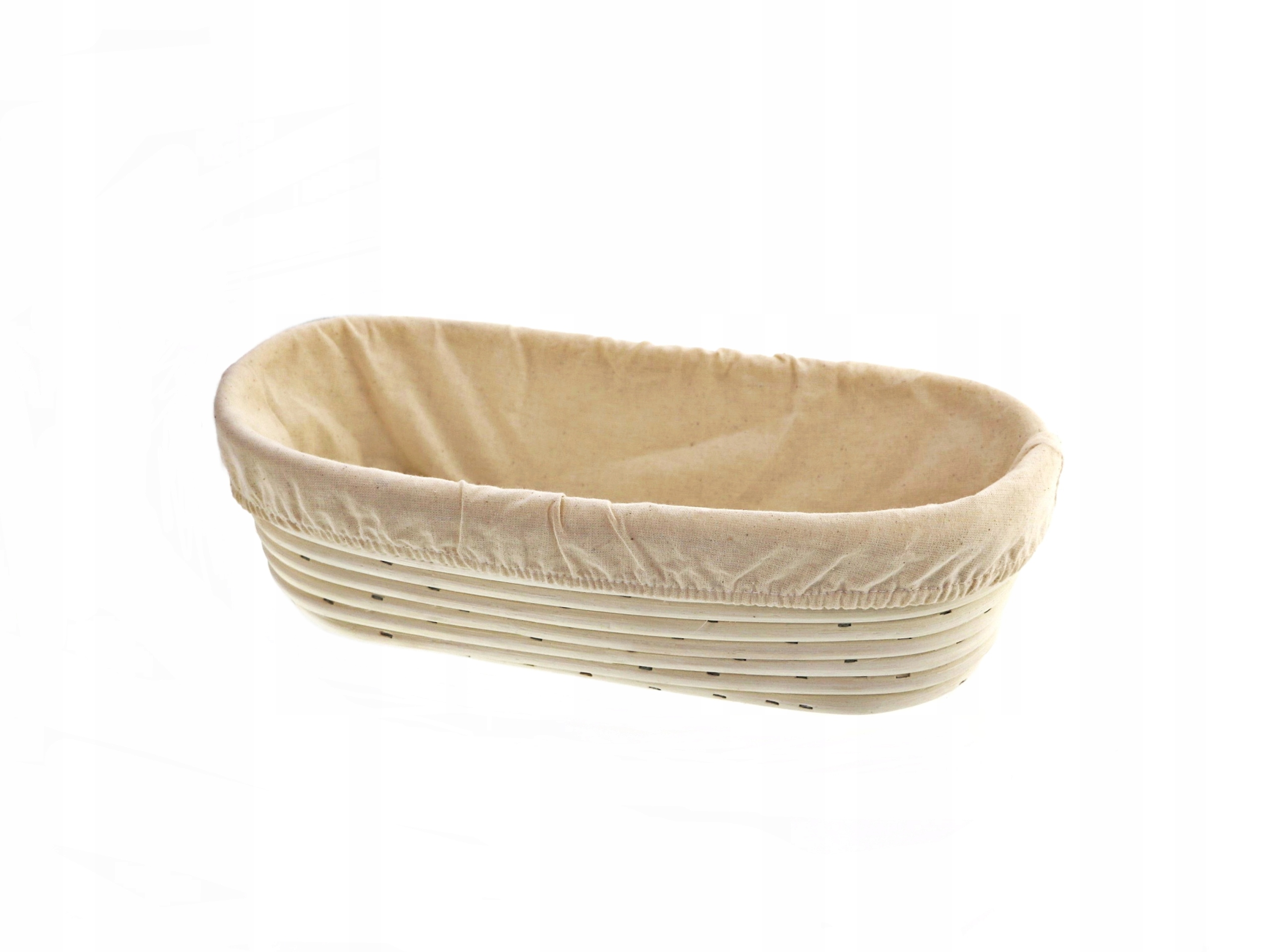

Koszyk rattan do garowania ciasta 32 cm owalny Len