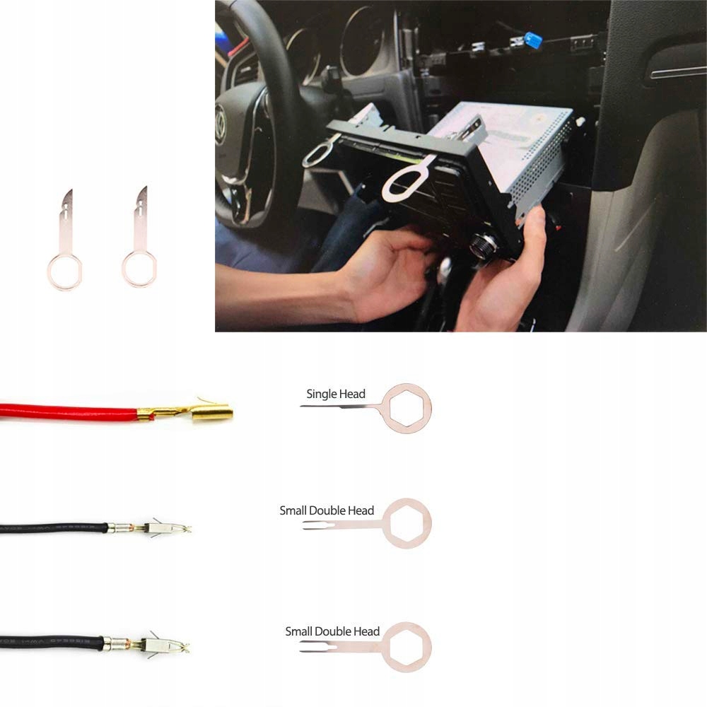 ŚCIĄGACZE do DEMONTAŻU TAPICERKI RADIA PLASTIKÓW Rodzaj zestaw