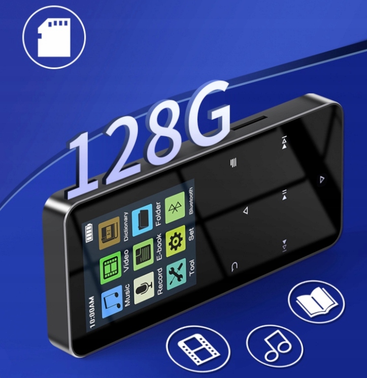 Odtwarzacz MP4 MP3 16 GB Bluetooth 5.0 Radio HiFi Model MP4