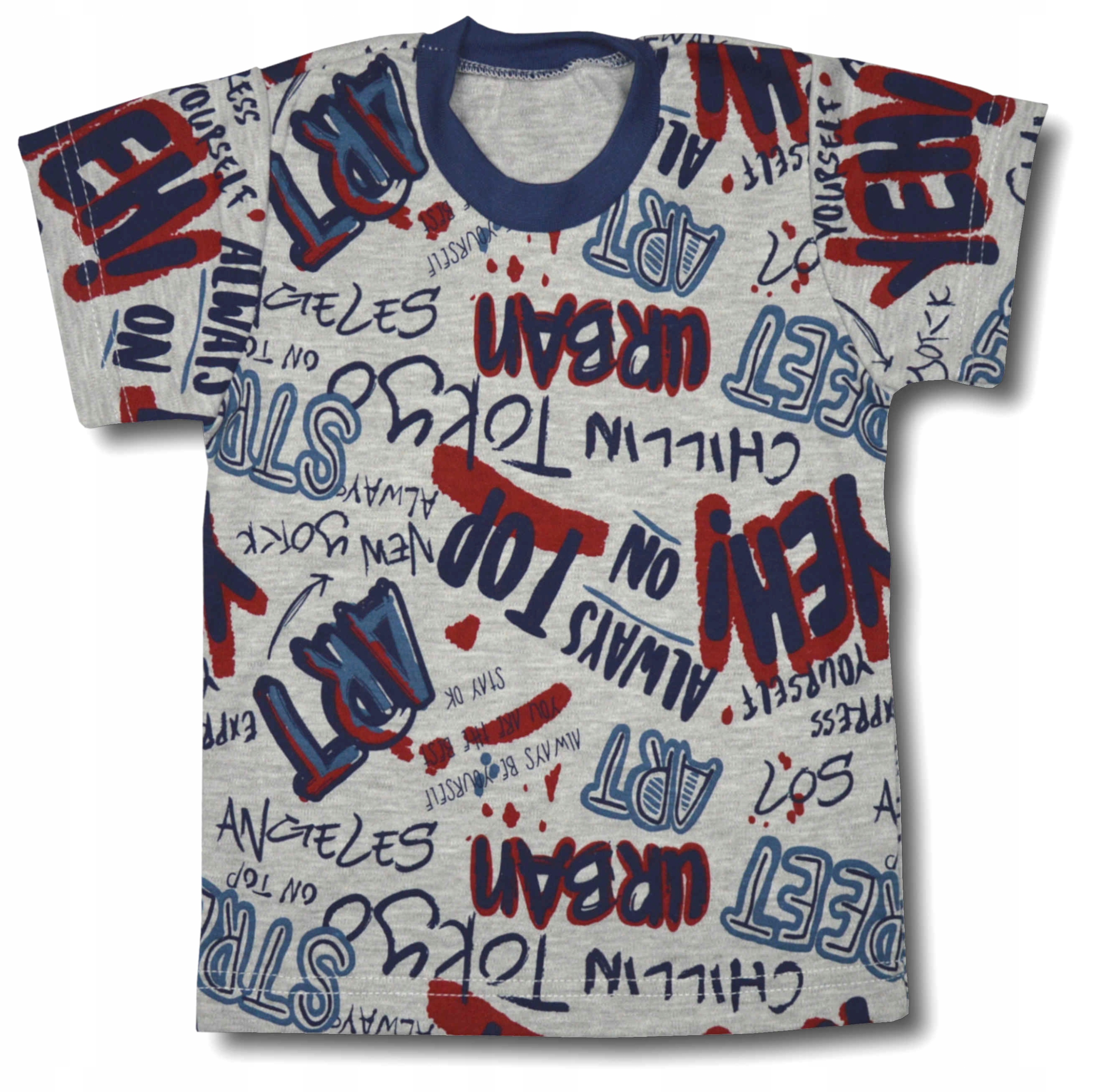 

T-shirt Bawełniany koszulka chłopięca 80/86 napisy