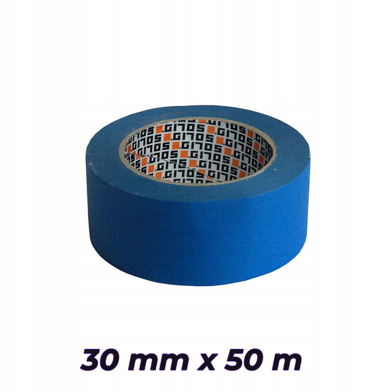 

Solid taśma malarska 30mm x 50m Soft Uv niebieska