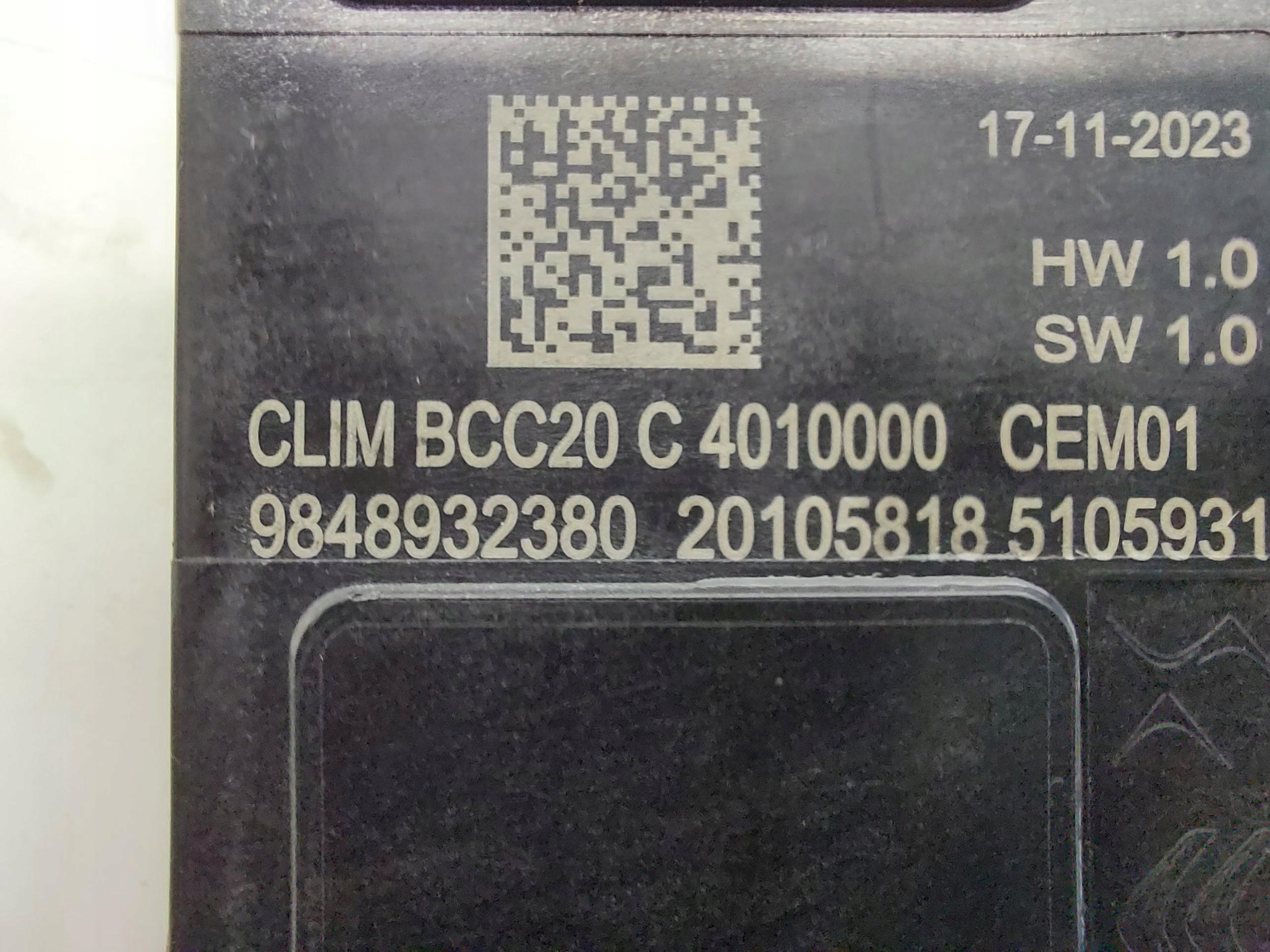 Opel Mokka-E II B modul Bedienteil klimaanlage 9848932380