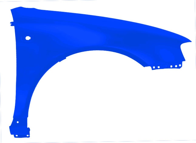 Blu Blatník Audi A3 8L Lift LY5M pravý modrý 00-03 přední Kornblume