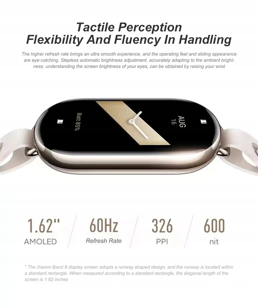 Opaska Xiaomi Mi Smart Band 8 Jasne złoto 2023 Marka Xiaomi