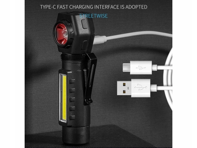 LATARKA CZOŁOWA NA GŁOWĘ CZOŁÓWKA TAKTYCZNA MAGNES Kolor dominujący czarny