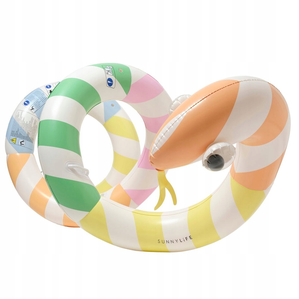 Gigantyczny dmuchany makaron wodny Sunnylife Sorbet Stripe