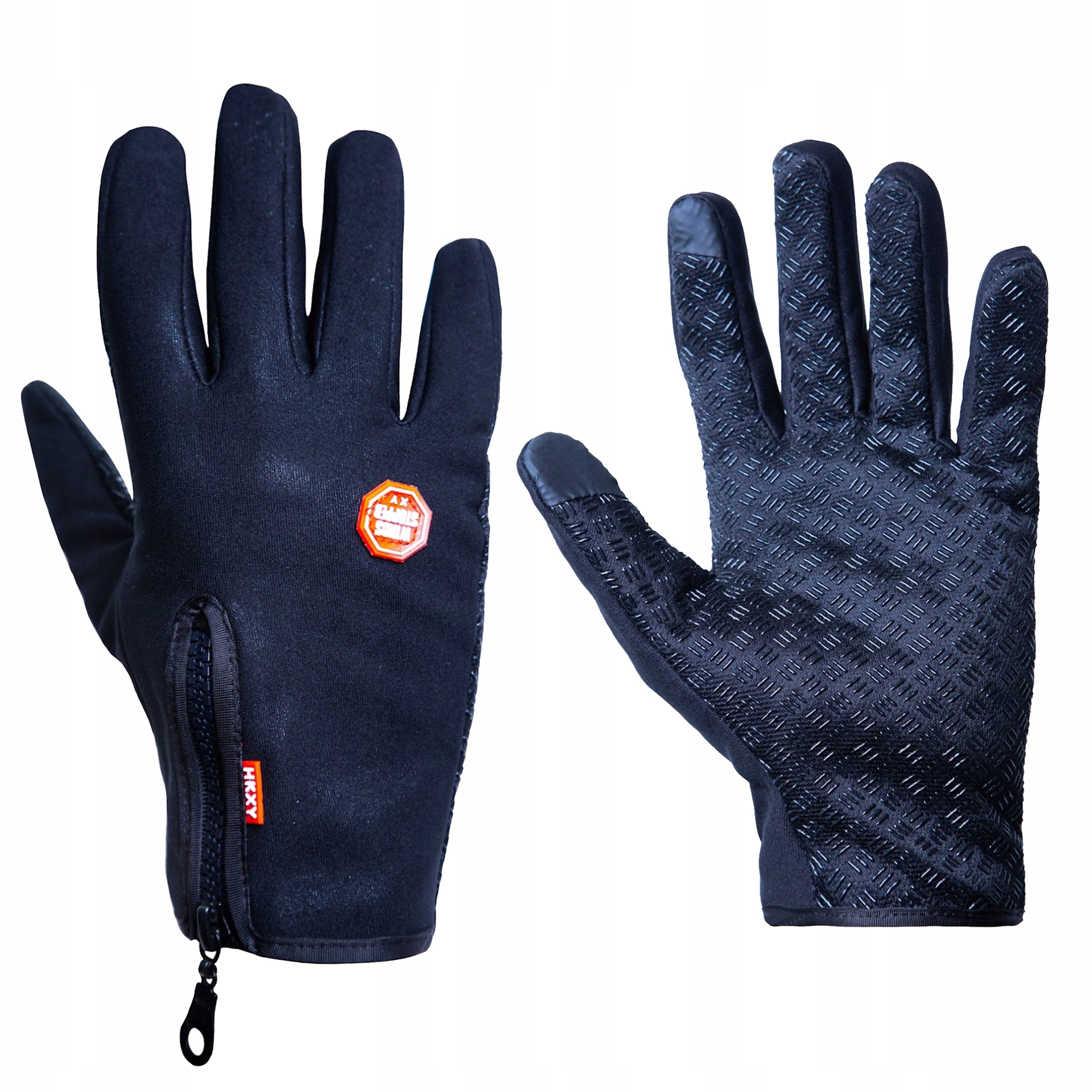 Rękawiczki dotykowe wodoodporne ocieplane suwak S Marka Ercole