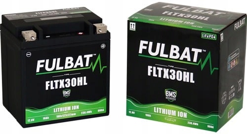 lítiová batéria LiFePO4 YTX30HL-BS Fulbat 12V, 18Ah, 900A, hmotnosť 1,1
