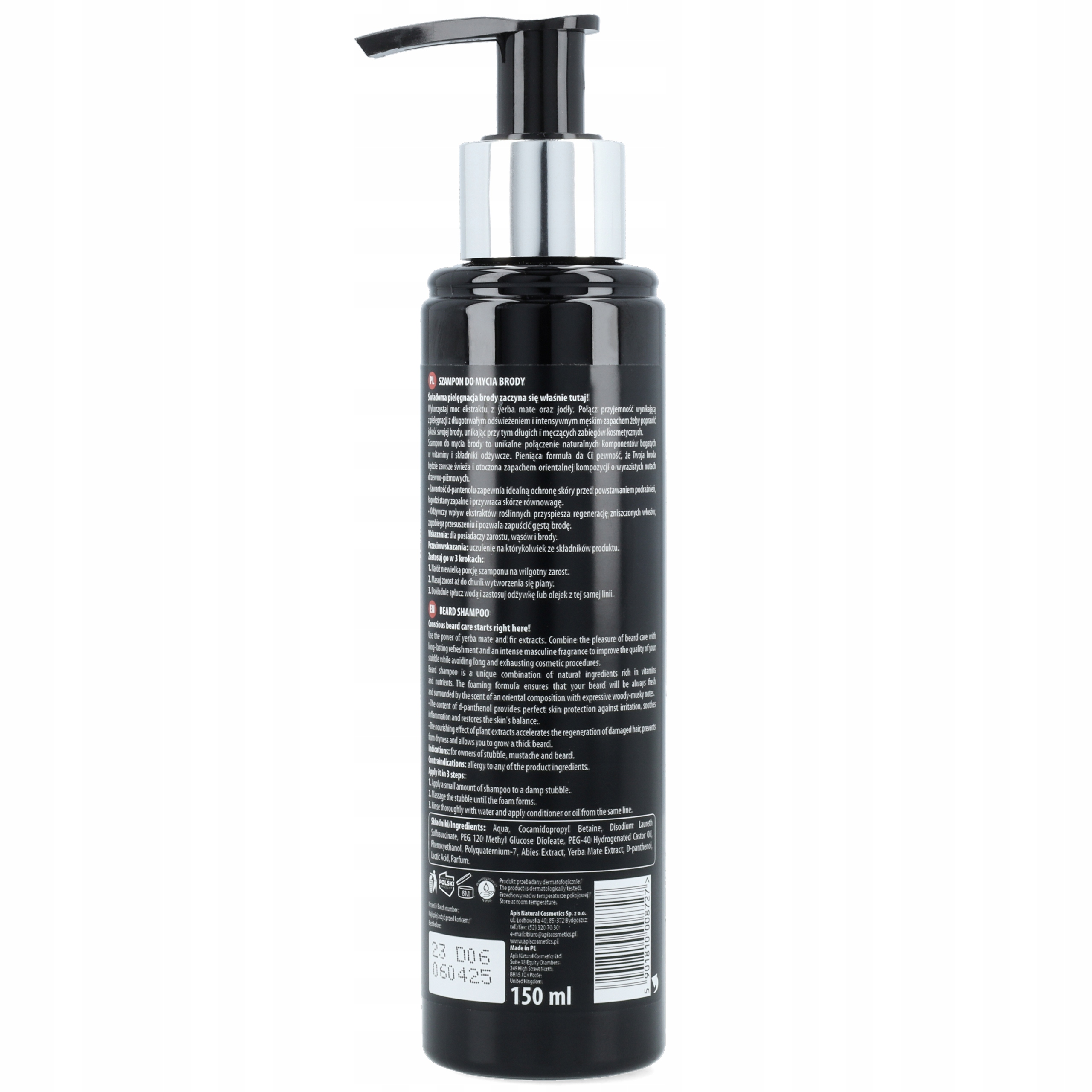 APIS BEARD CARE Szampon do mycia brody 150 ml Rodzaj inny