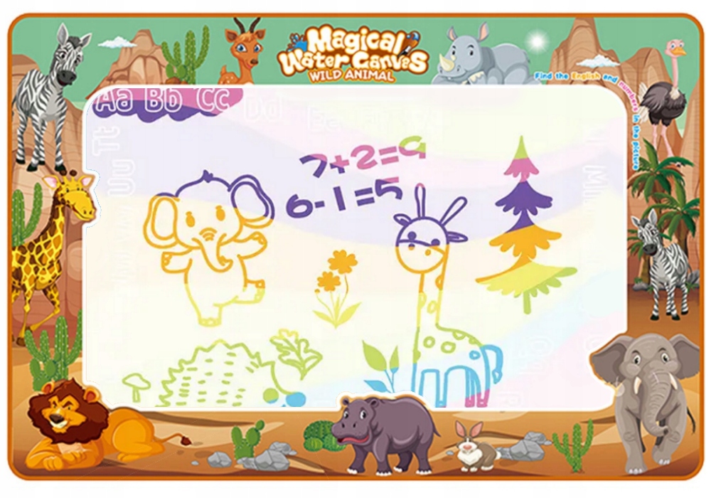 MATA WODNA DO RYSOWANIA MALOWANIA SAFARI + PISAKI Kod producenta 006940