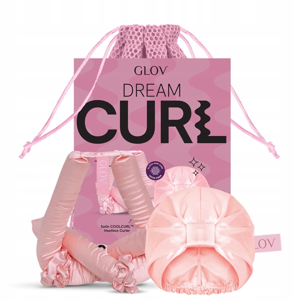 Glov Dream Curl váleček na úpravu vlasů za studena 1 Ks saténová čepice 1x