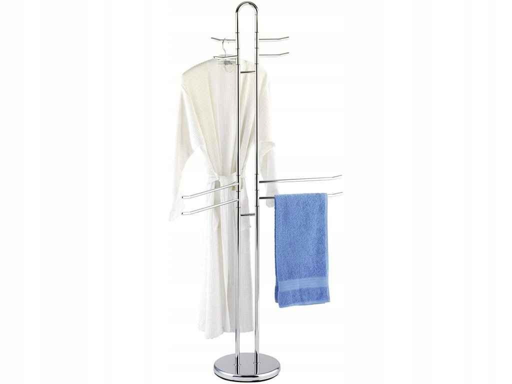 Koupelnový stojanový věšák na ručníky Palermo 8 ramenný, Wenko