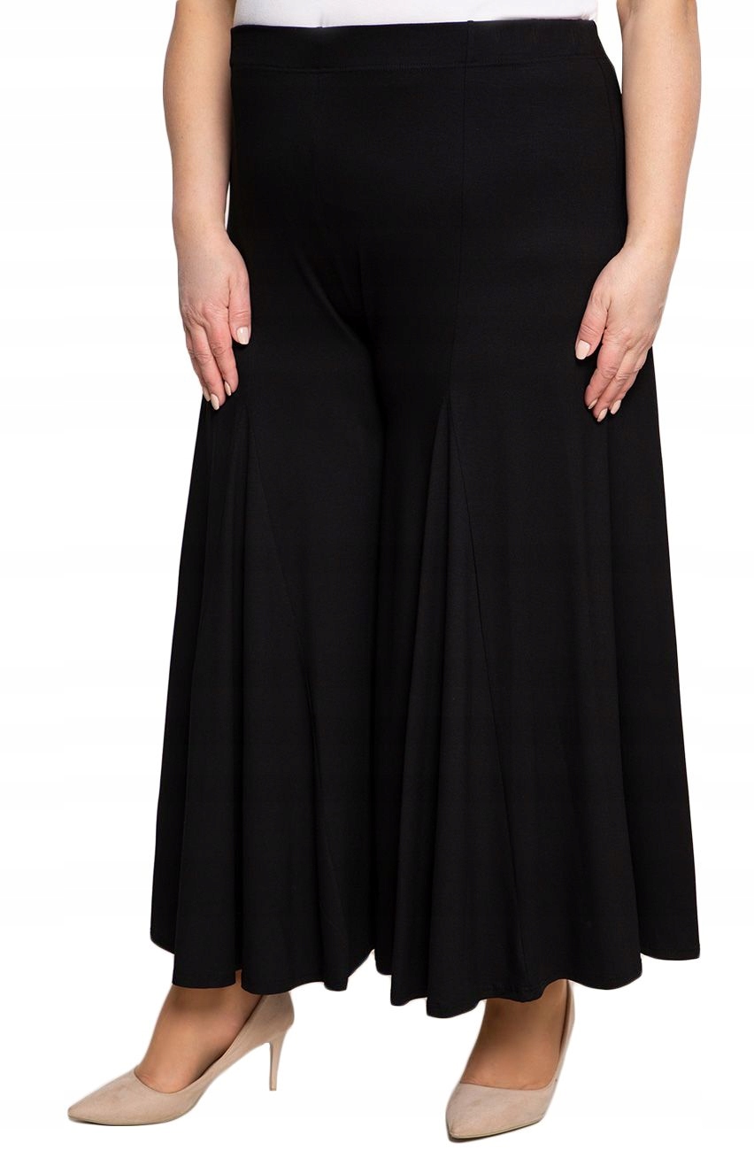 Černá sukně-kalhoty z úpletu plus size velikost 48/50