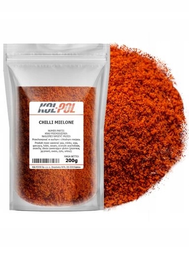 4x Mleté Chilli 200g Paprika pálivá chilli aromatická vysoká kvalita Kol-Pol