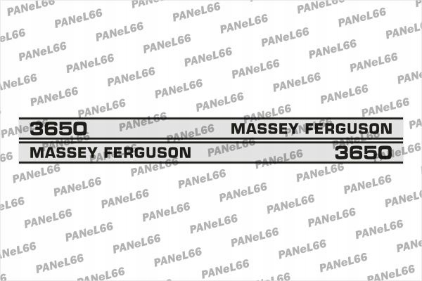MF3650 - НАБОР НАКЛЕЕК MASSEY FERGUSON 3650