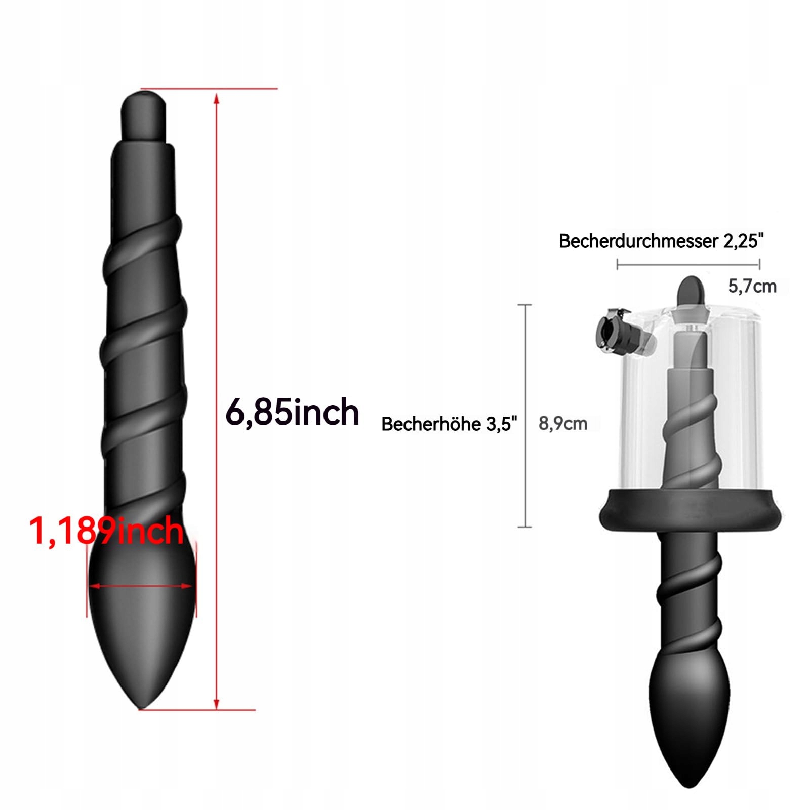 DEHNER Analny Dilator z Pompką do Prostaty i Stymulacji — miniatura 6
