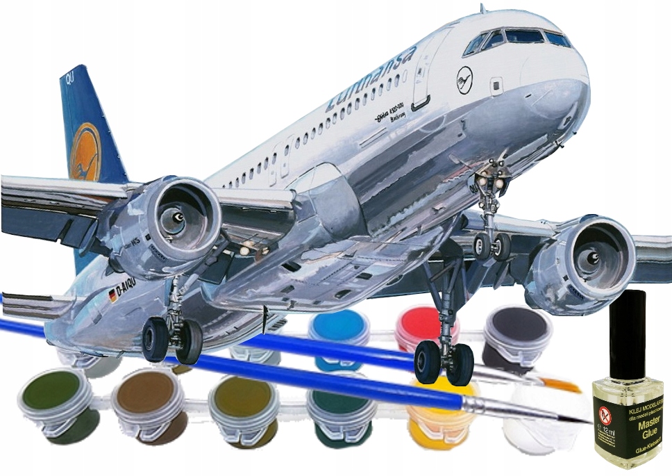 

A320 Airbus Do Sklejania Model Samolotu Farby Klej