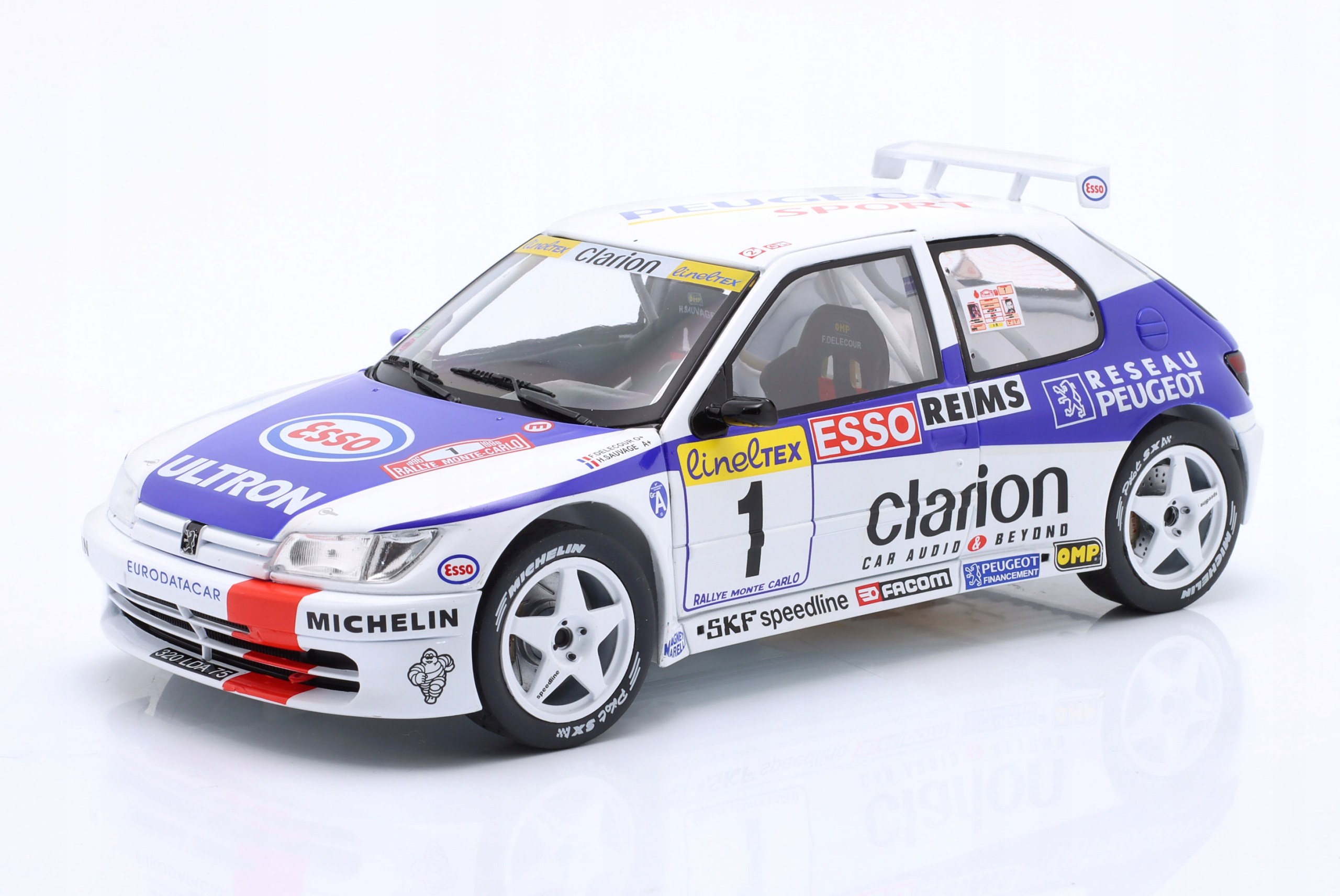 Peugeot 306 Maxi #1 Rallye Monte Carlo 1996 Delecour, Sauvage Solido 1:18