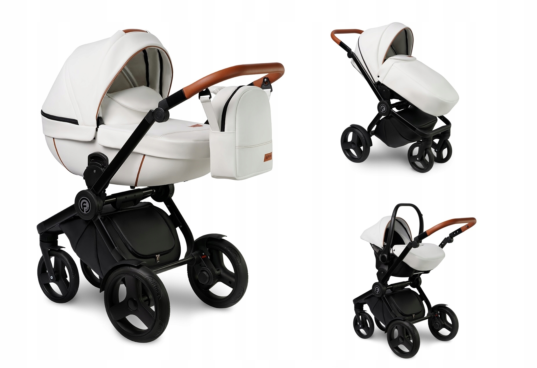 WÓZEK DZIECIĘCY VERDI FUTURO 3W1+TORBA + AKCESORIA