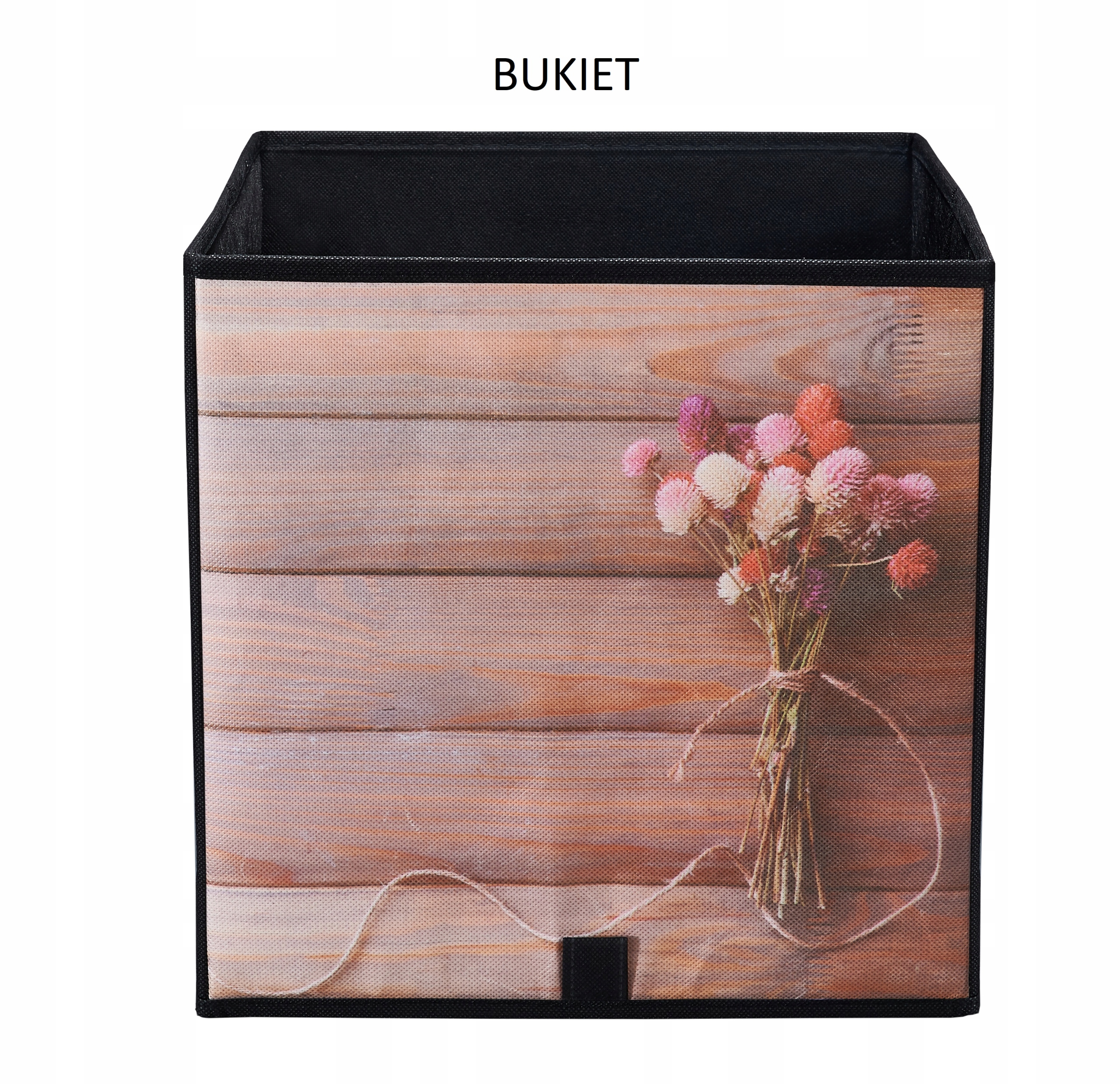 PUDEŁKO TEKSTYLNE organizer do przechowywania FLAMING RÓŻNE WZORY 31x31x31 Materiał wykonania papier/tektura tkanina