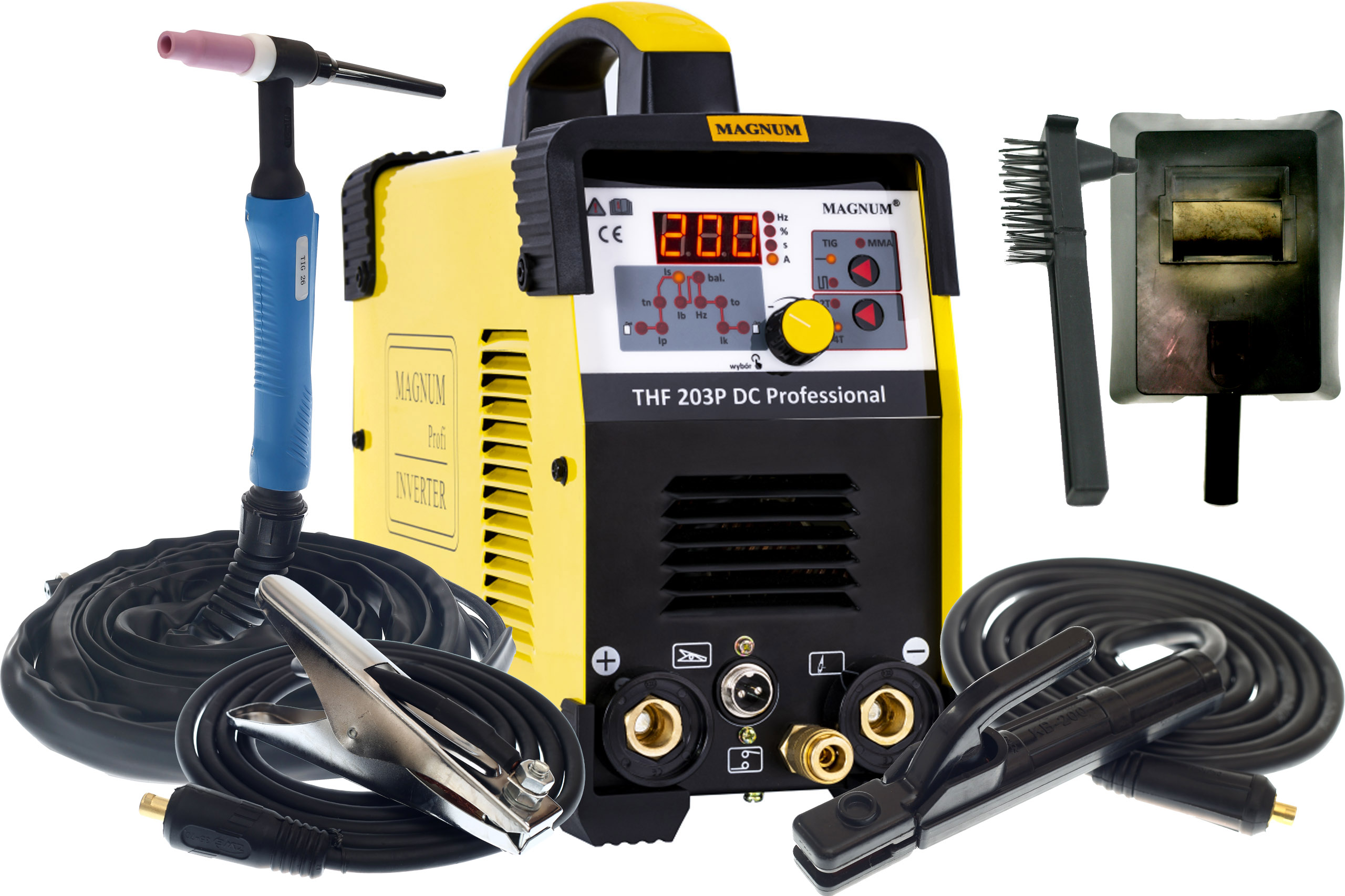 Зварювальний апарат інвертор TIG / MMA Magnum THF 203P DC