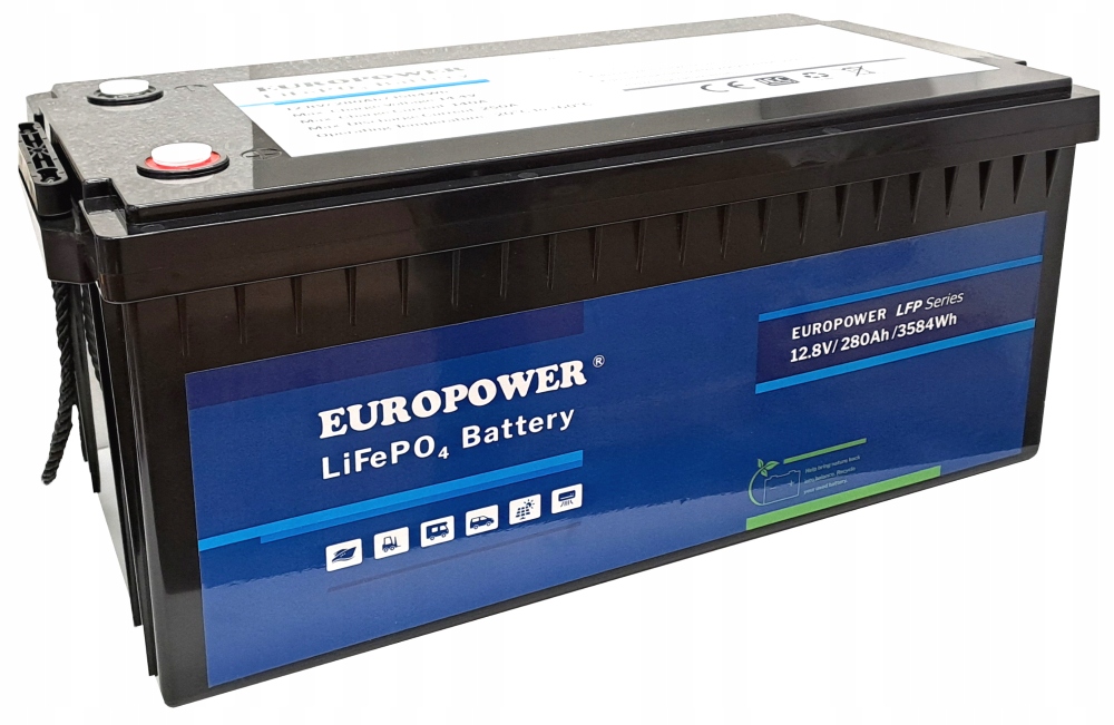 AKUMULATOR BATERIA LITOWY LiFePO EUROPOWER LFP 12,8-280 12.8V 280AH MAGAZYN EAN (GTIN) 8720521656730