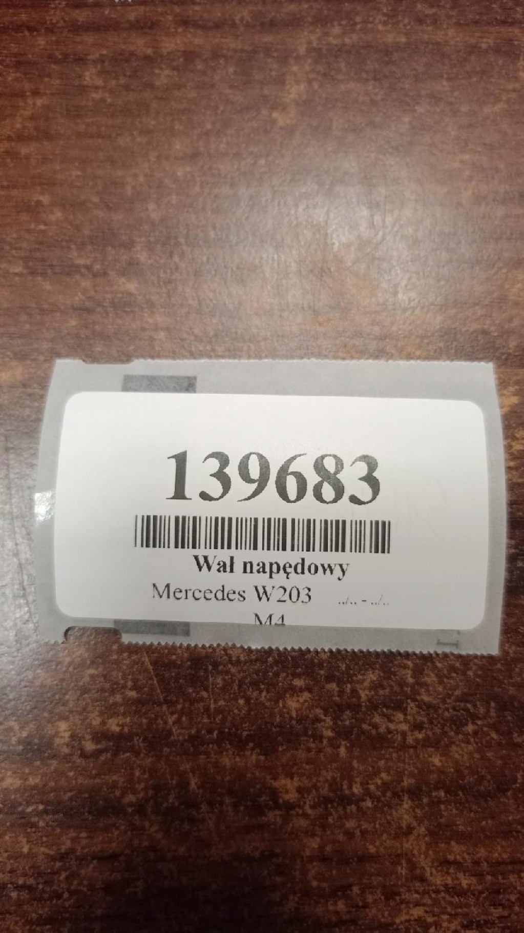 MERCEDES W203 KOMBI 1.8 cardan
