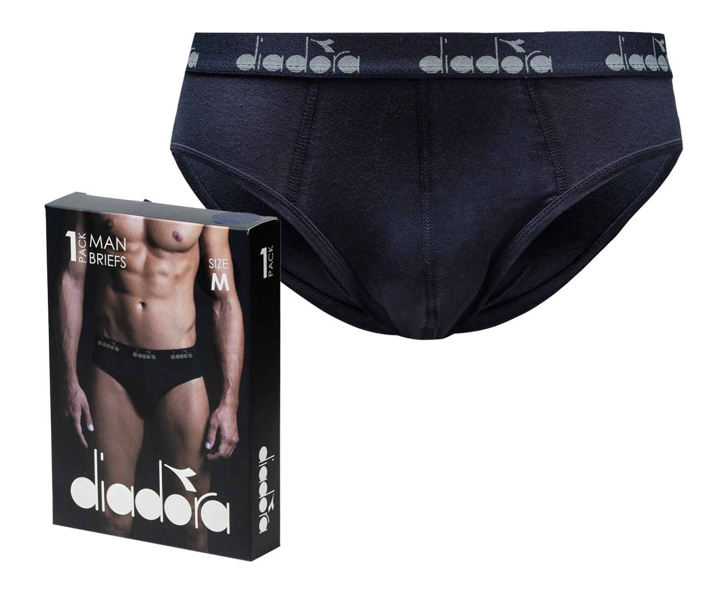 

Slipy męskie majtki Diadora bawełna r. XL granat