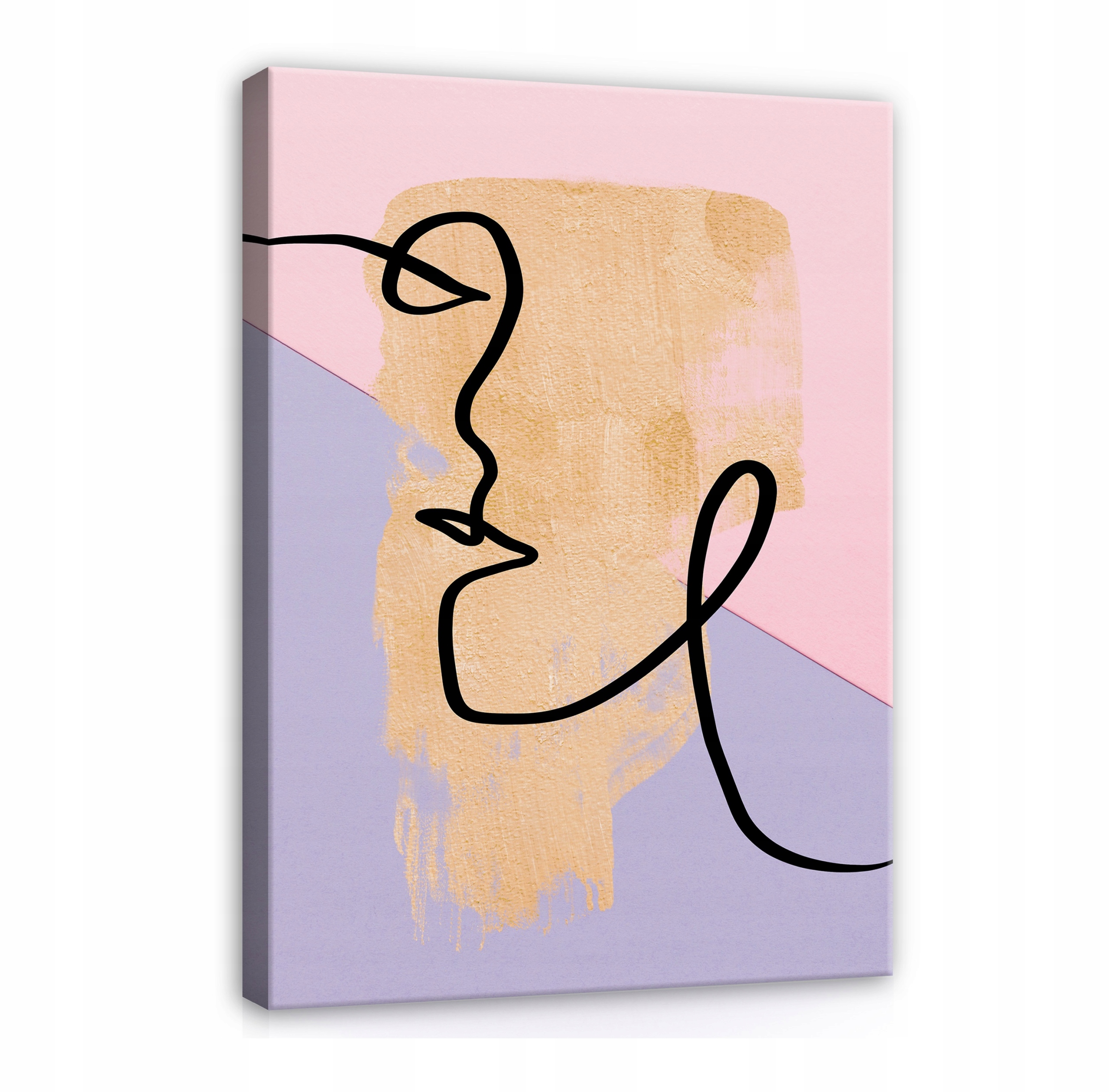 Obraz Line Art Abstrakce Zlato Do Koupelny Kuchyně XXL Moderní 100x70