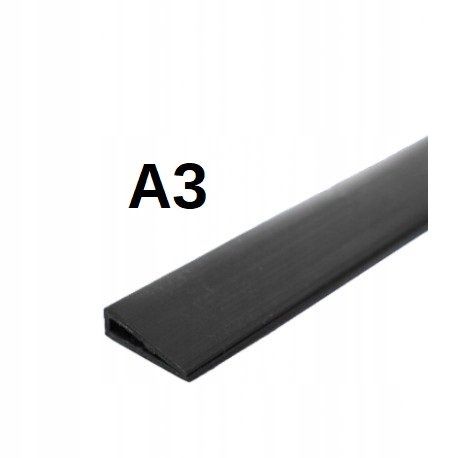 

Listwy V do plakatu A3 z haczykami, czarne 29,7 cm