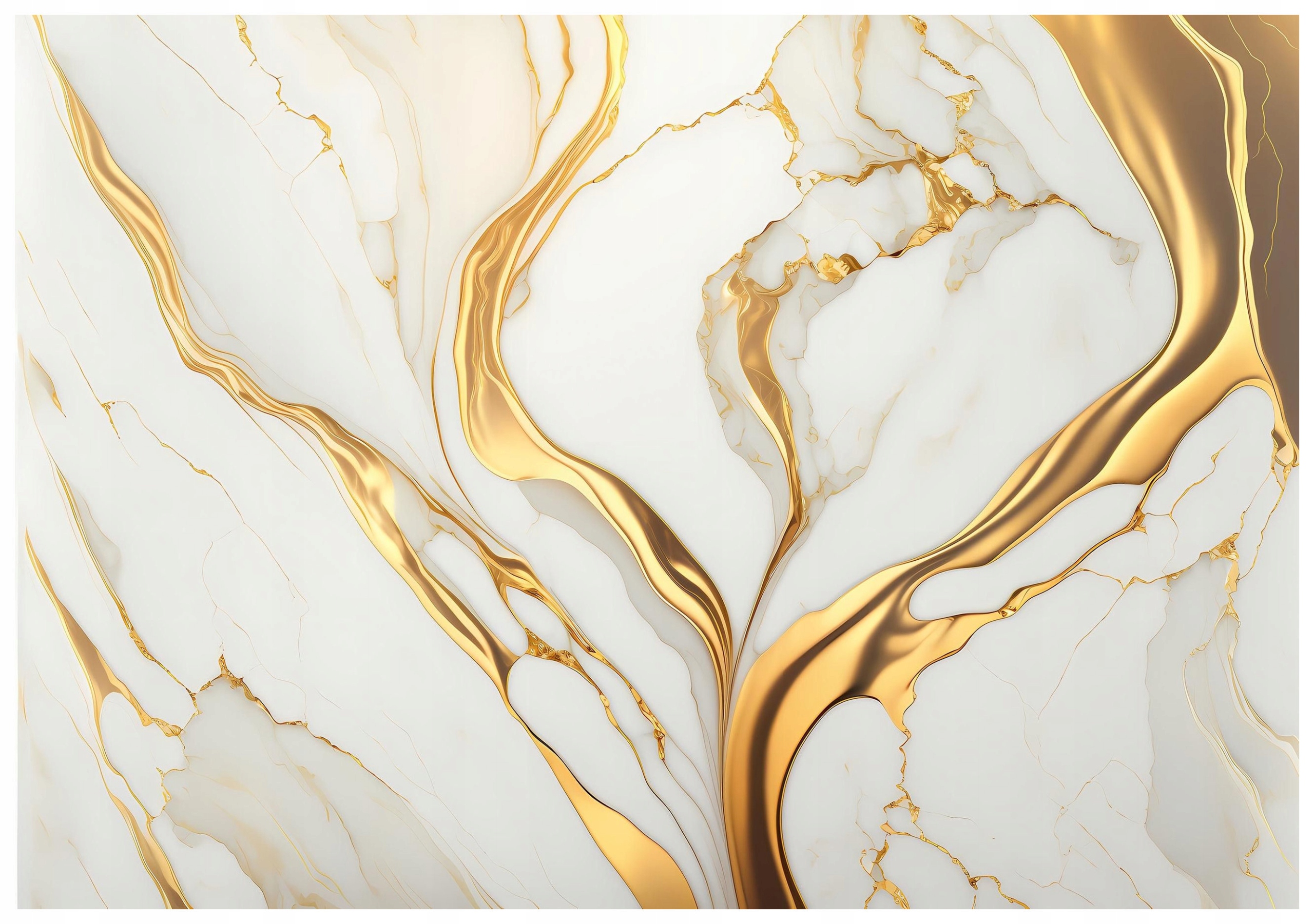 Fototapeta vlies Zlatý Mramor Abstrakt Biely 416x290 Elegancia lepidlo