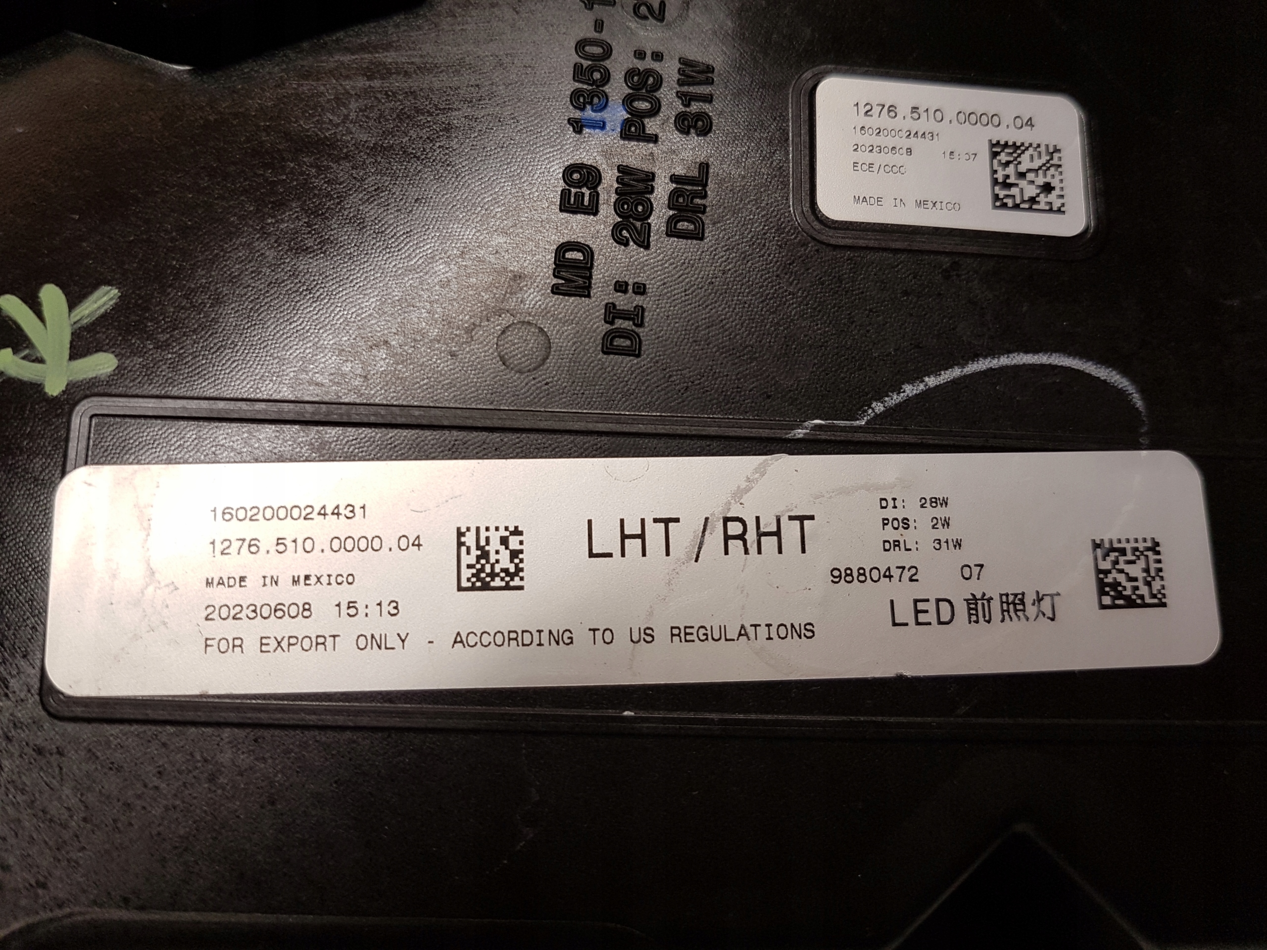 light front right BMW XM G09 LED 9880472