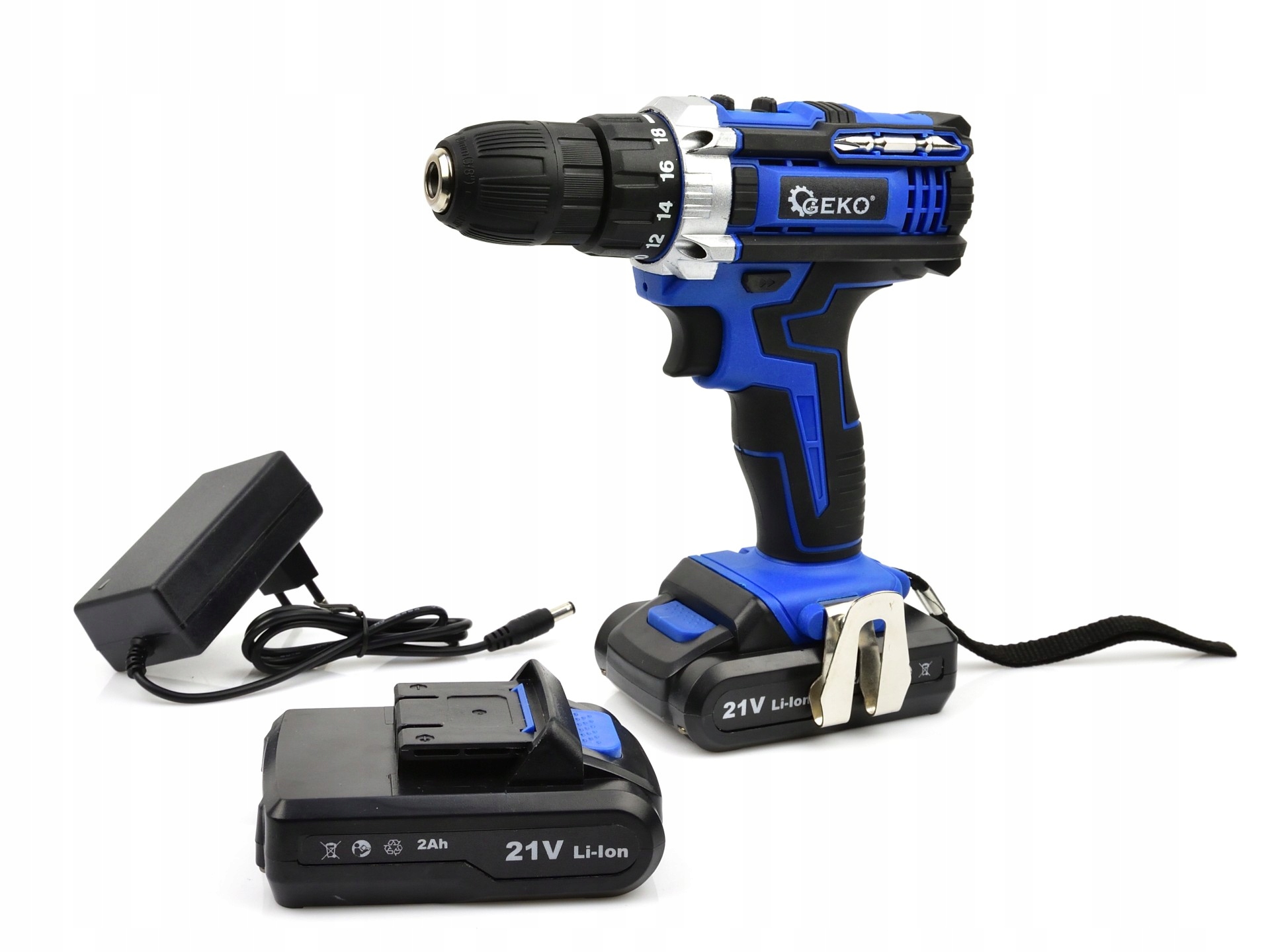 ДРИЛЬ ДРИЛЬ 21V 2XAKU 2AH GEKO G80655