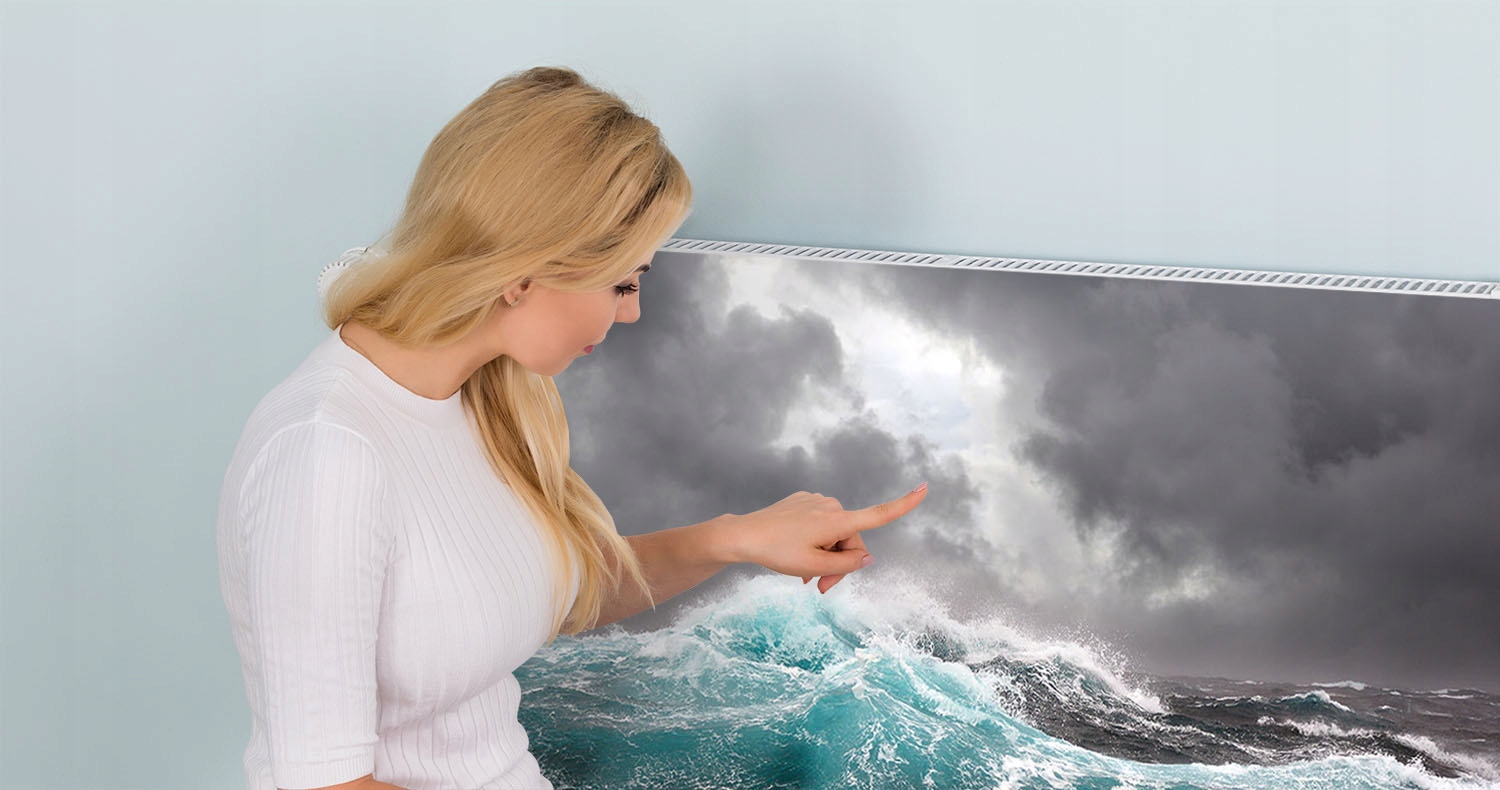 MAGNES MATA MAGNETYCZNA NA KALORYFER 100x60 MORZE FOTOTAPETA Grubość materiału 1 mm