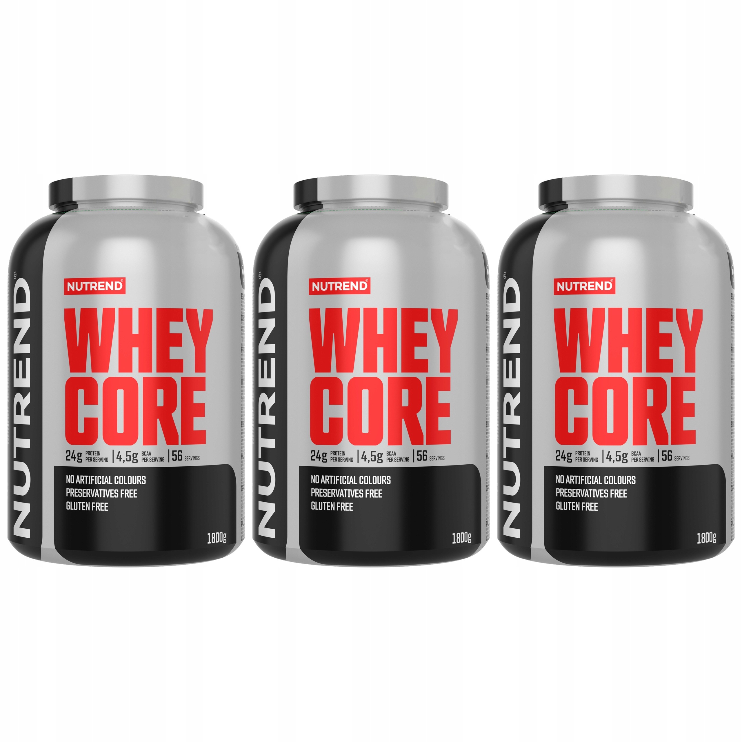 3x Bílkoviny Whey Core 1800g Cookies 24g Bílkoviny Cfm Koncentrát Nutrend
