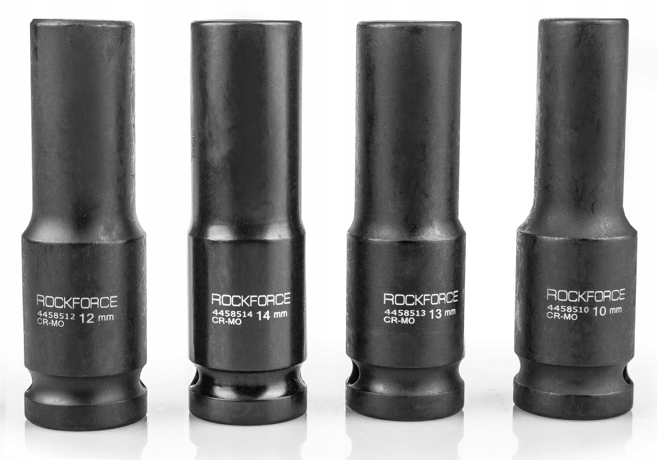 NASADKI UDAROWE DŁUGIE 12 NASADEK GŁĘBOKICH 6-KĄT 1/2'' W WALIZCE 10-24 MM Typ 6-kątna