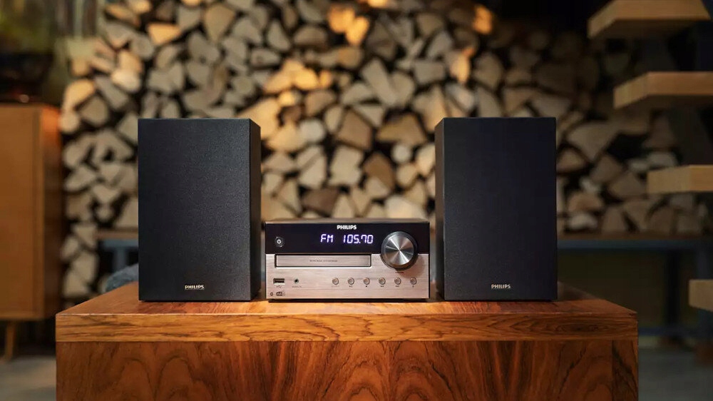 Wieża PHILIPS TAM4505/12 CD BT FM DAB+ Czarny Pilot tak