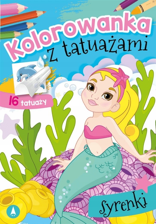 

Syrenki. Kolorowanka z tatuażami