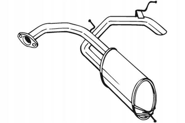 TŁUMIK UKŁADU WYDECHOWEGO TYŁ HONDA CIVIC VIII 1.4 09.05- BOSAL Producent części Bosal