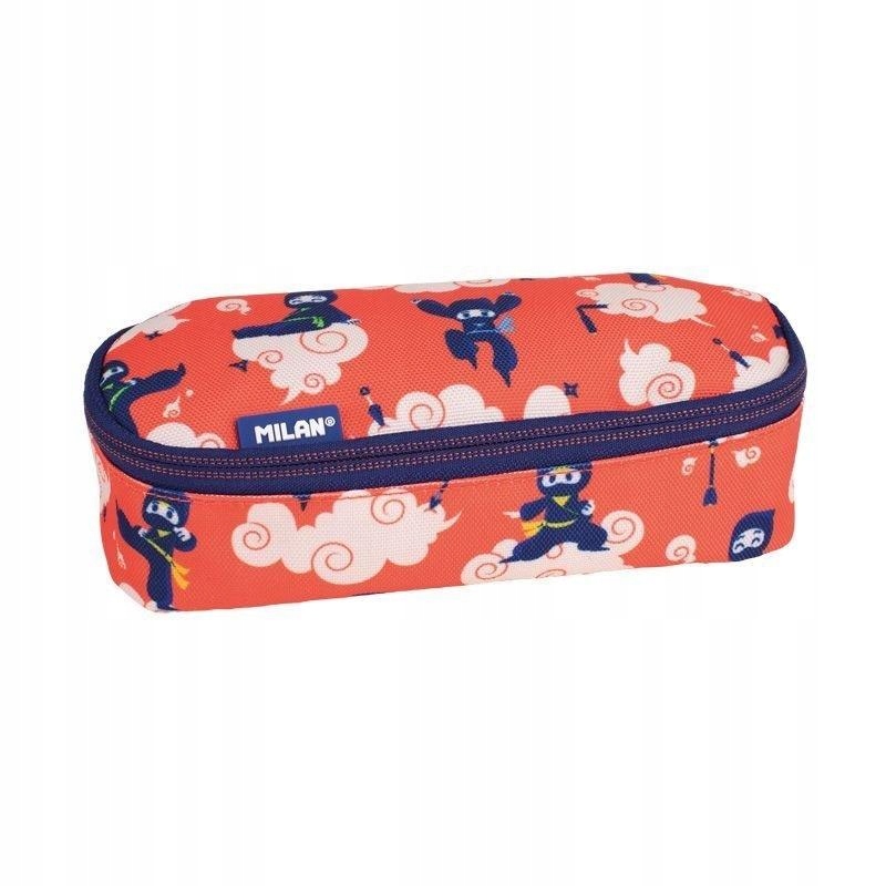 Piórnik SZKOLNY SASZETKA TUBA Piórniki Dla Dzieci owalny Ninjutsu czerwony Marka inna