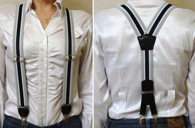 Męskie Polskie szelki do spodni na prezent kolory Kolor wielokolorowy