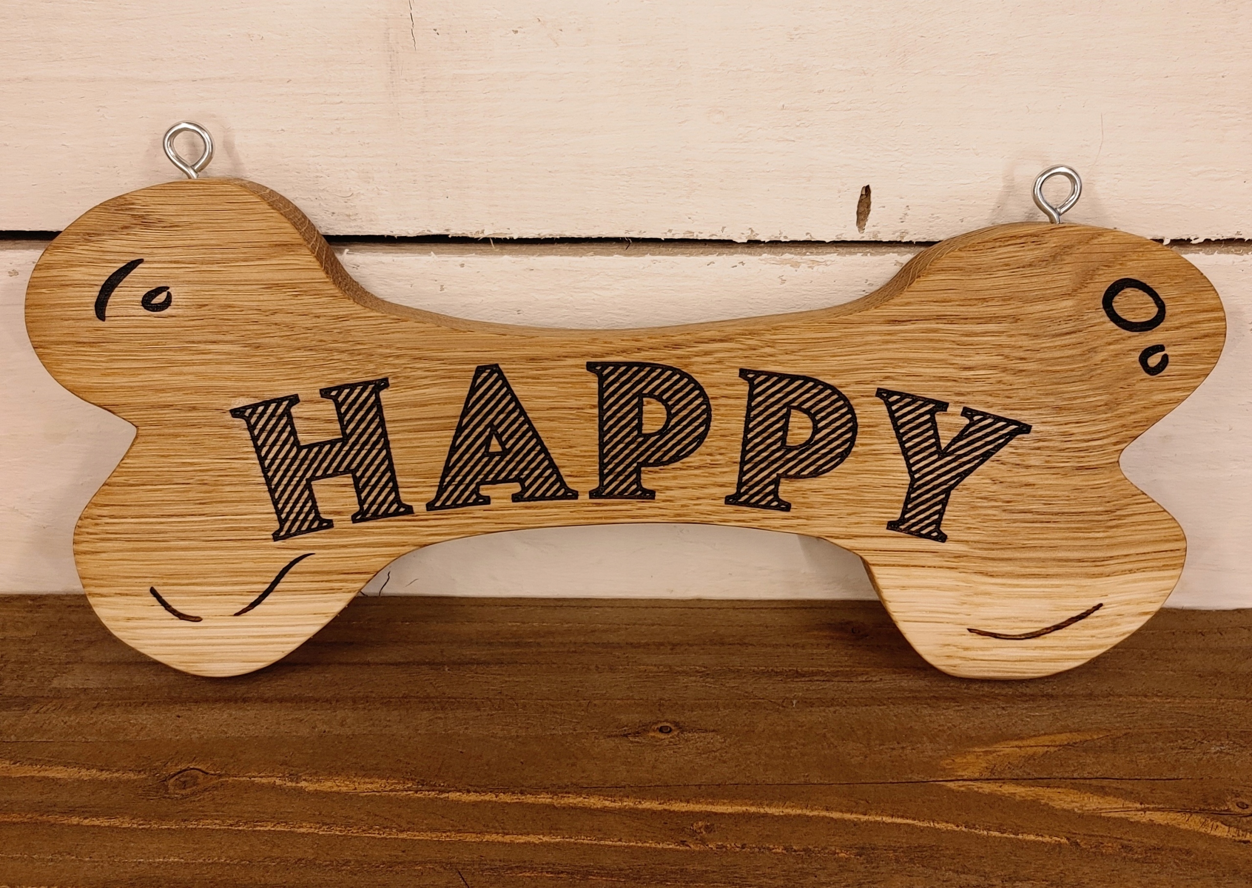 Kość z imieniem dla psa - dębowa Kod producenta 0301