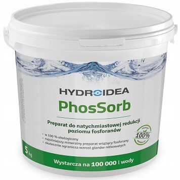 

Hydroidea Phossorb 5KG Redukuje Fosforany W Oczku