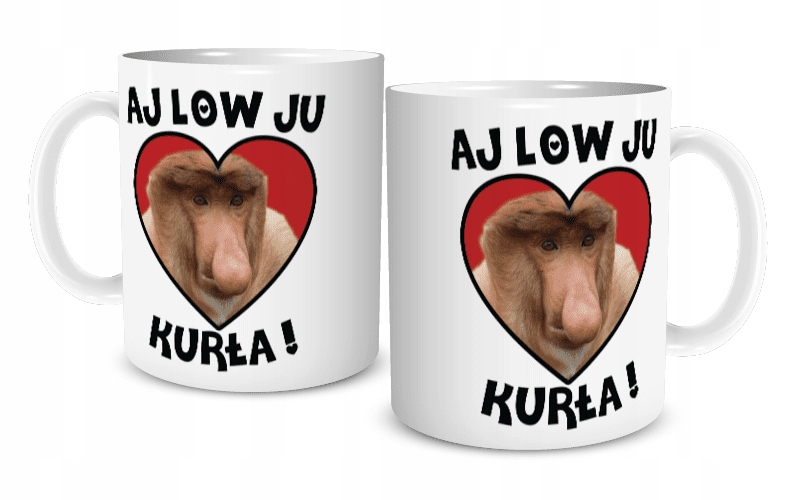 

Kubek Walentynki Janusz Nosacz Aj Low Ju Kurła