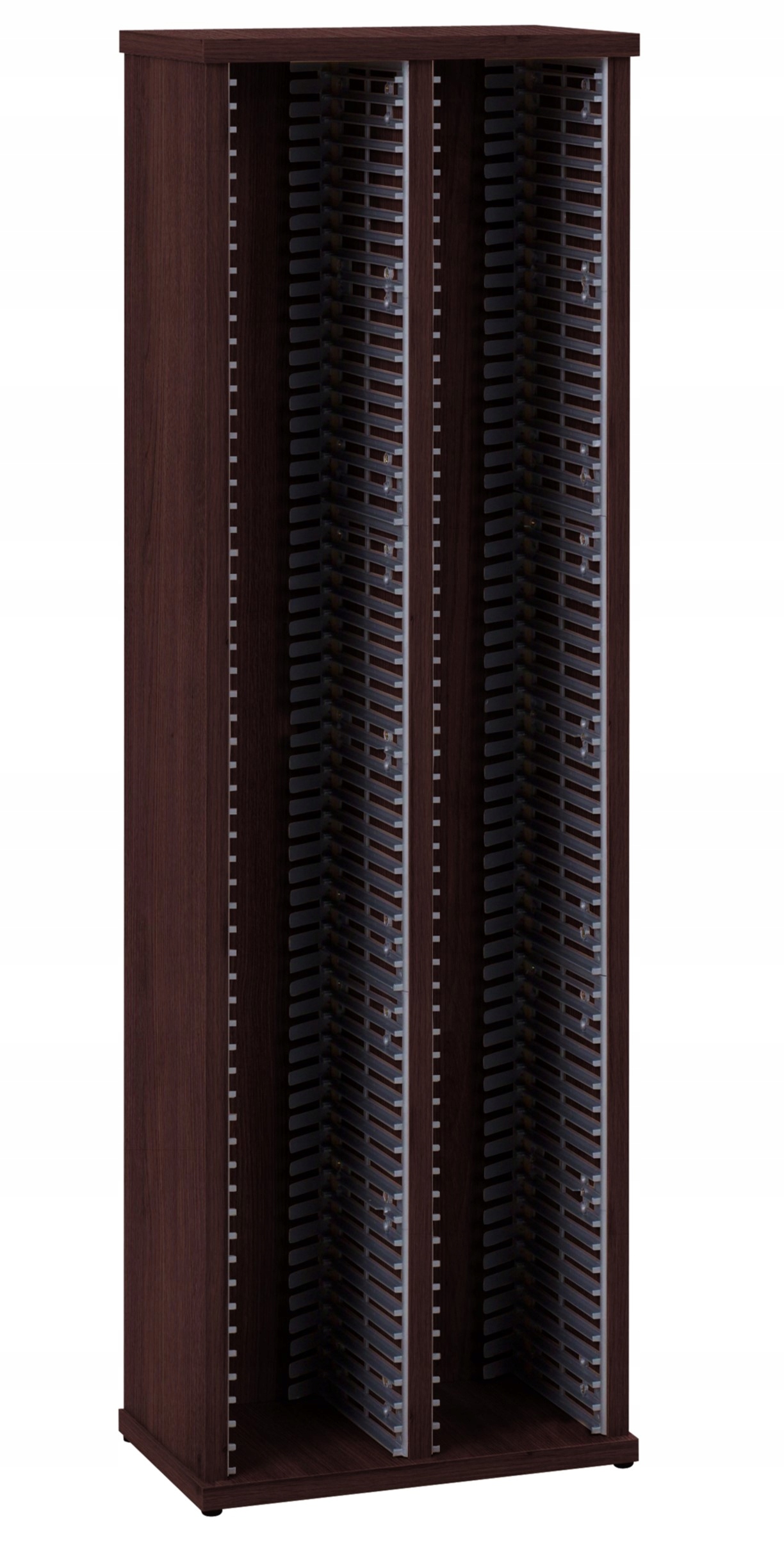 Stojan na CD disky kontajner regál 120 CD audio wenge polica cd Zložený