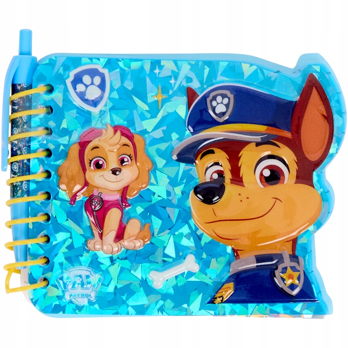 Psi Patrol Notes 3D z długopisem notatnik kołowy