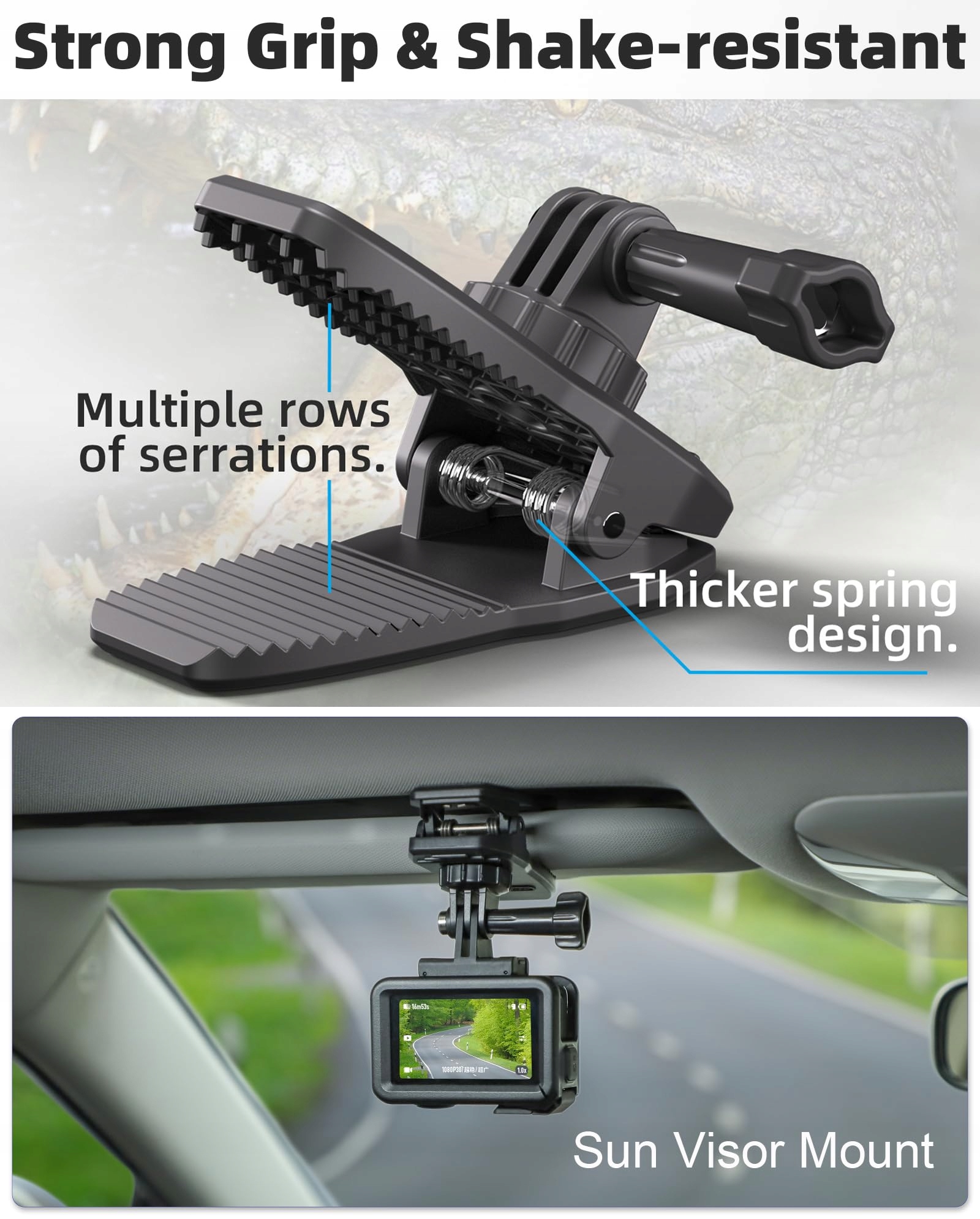 Uchwyt Magnetyczny Do Kamery Sportowej Na Plecak Rower GoPro DJI HAFOKO — miniatura 2