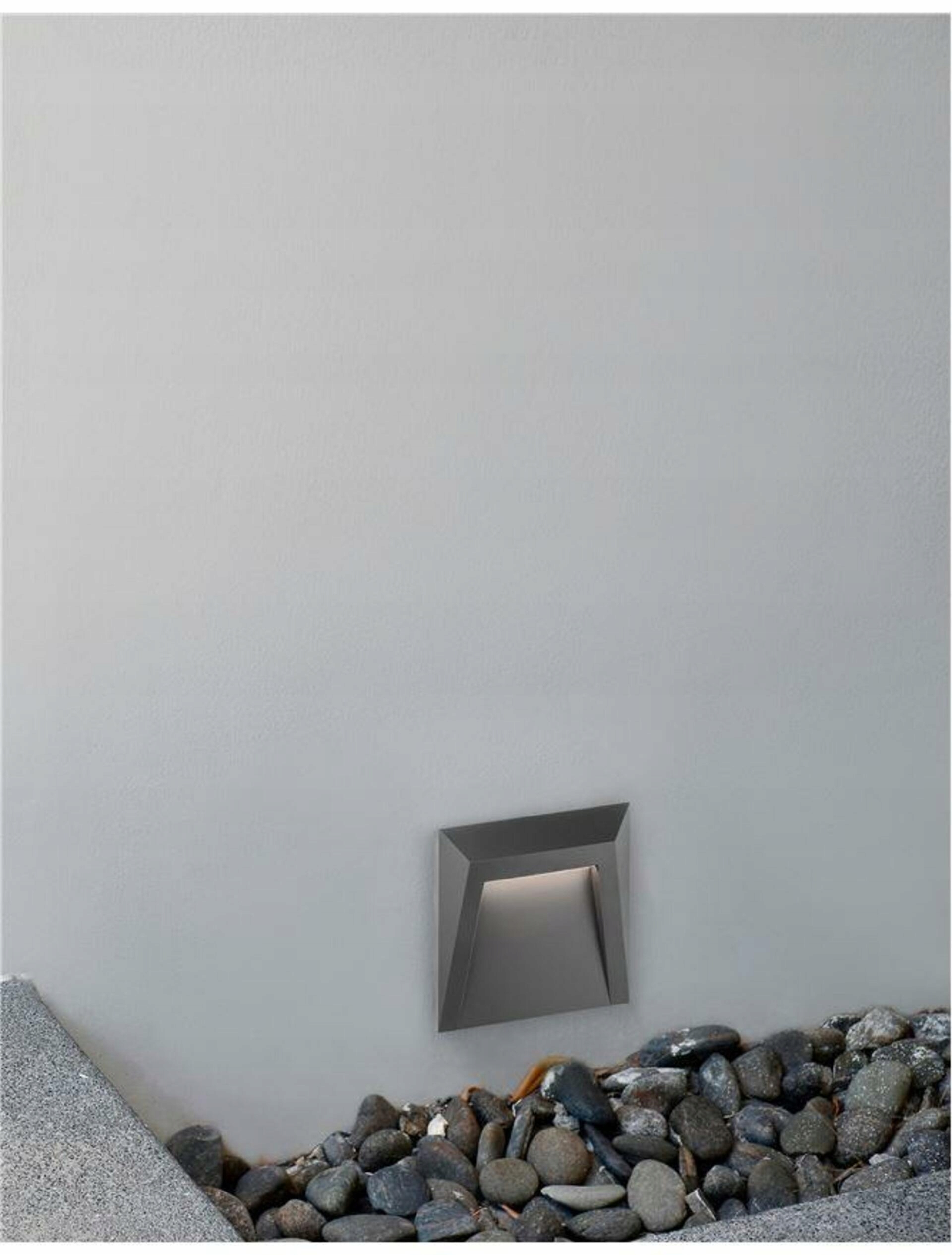 Nova Luce venkovní nástěnné svítidlo Luton tmavě šedý Abs Led 1.2W 3000K Ip