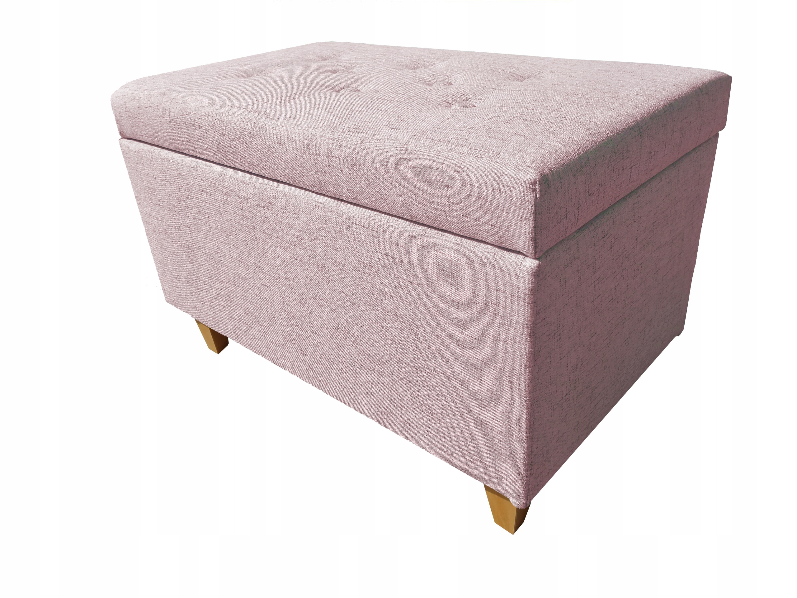 Taburet Sara otevírací úložný box s prošívanými nohami