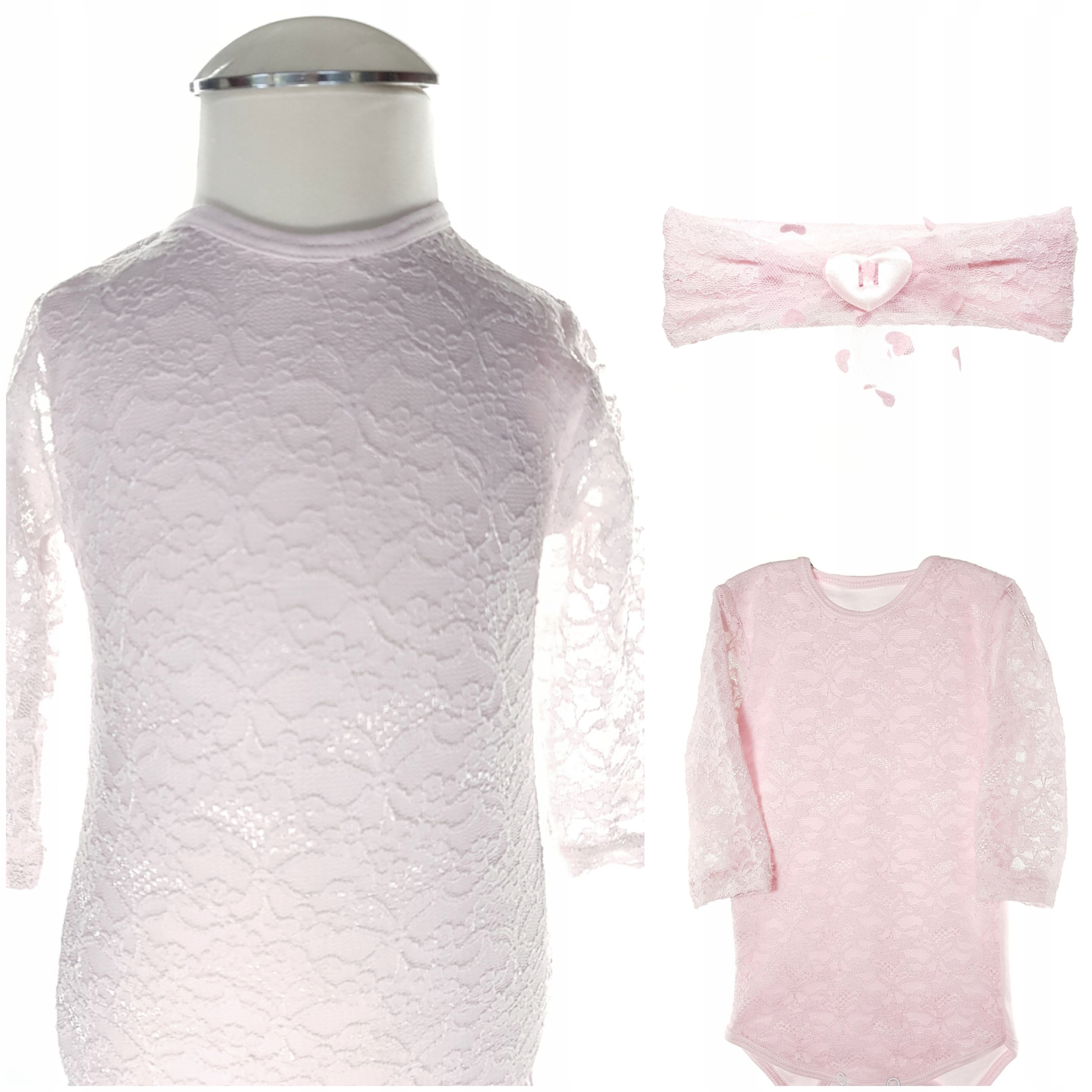 

Kpl Ekskluzywne Body Koronka Opaska 62-104CM 4WZ